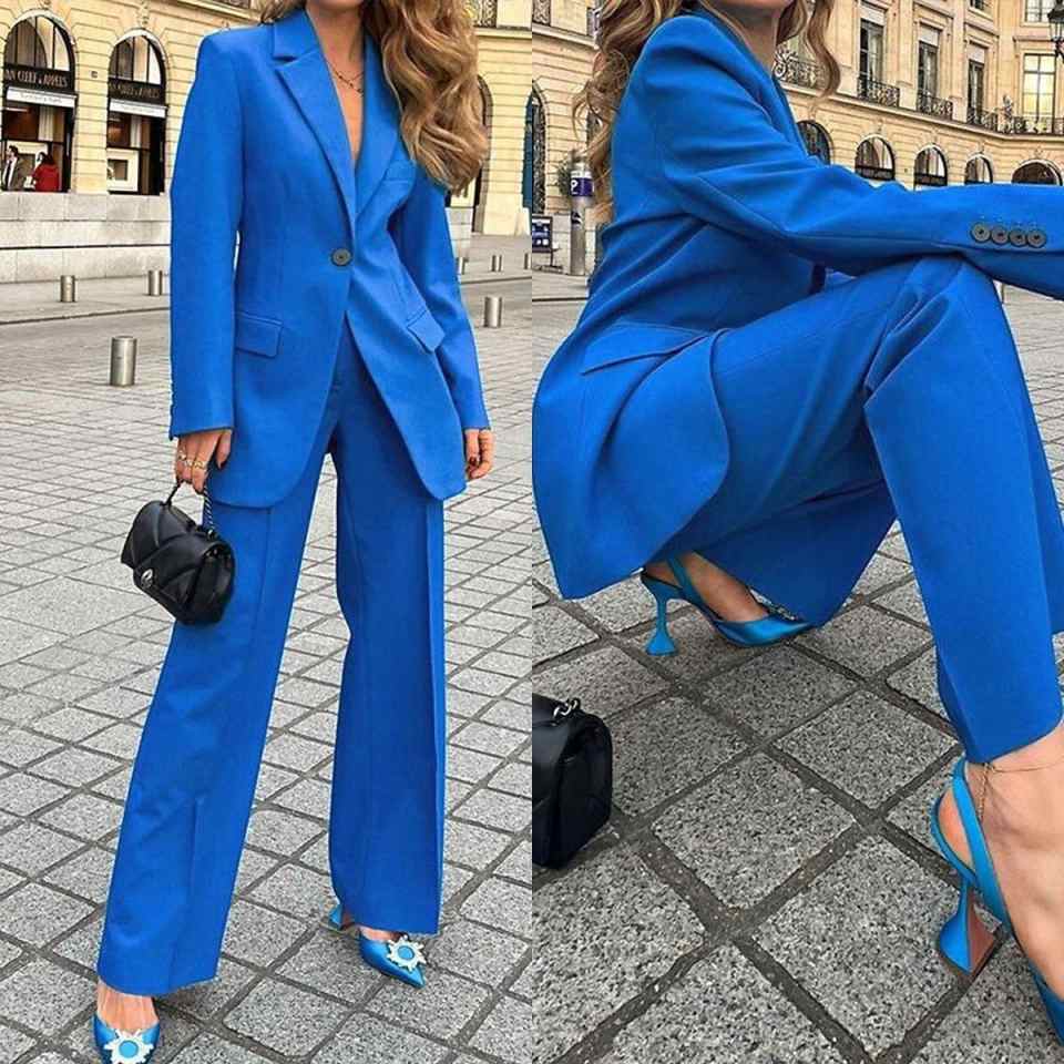 Women Formal Wear For Graduation - Street Style Women Blazer Sets Customized