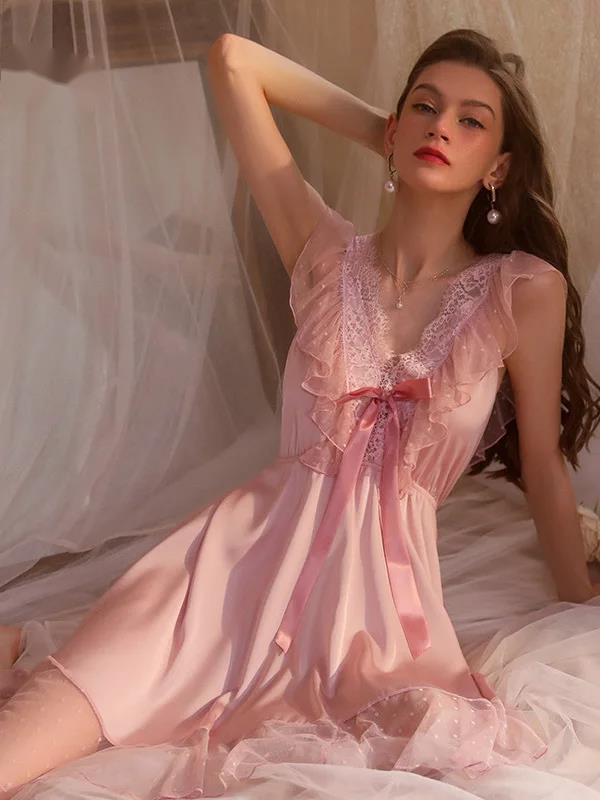 Elderly Women Formal Wear - Waist New Slimming Lace Sweet Hanging