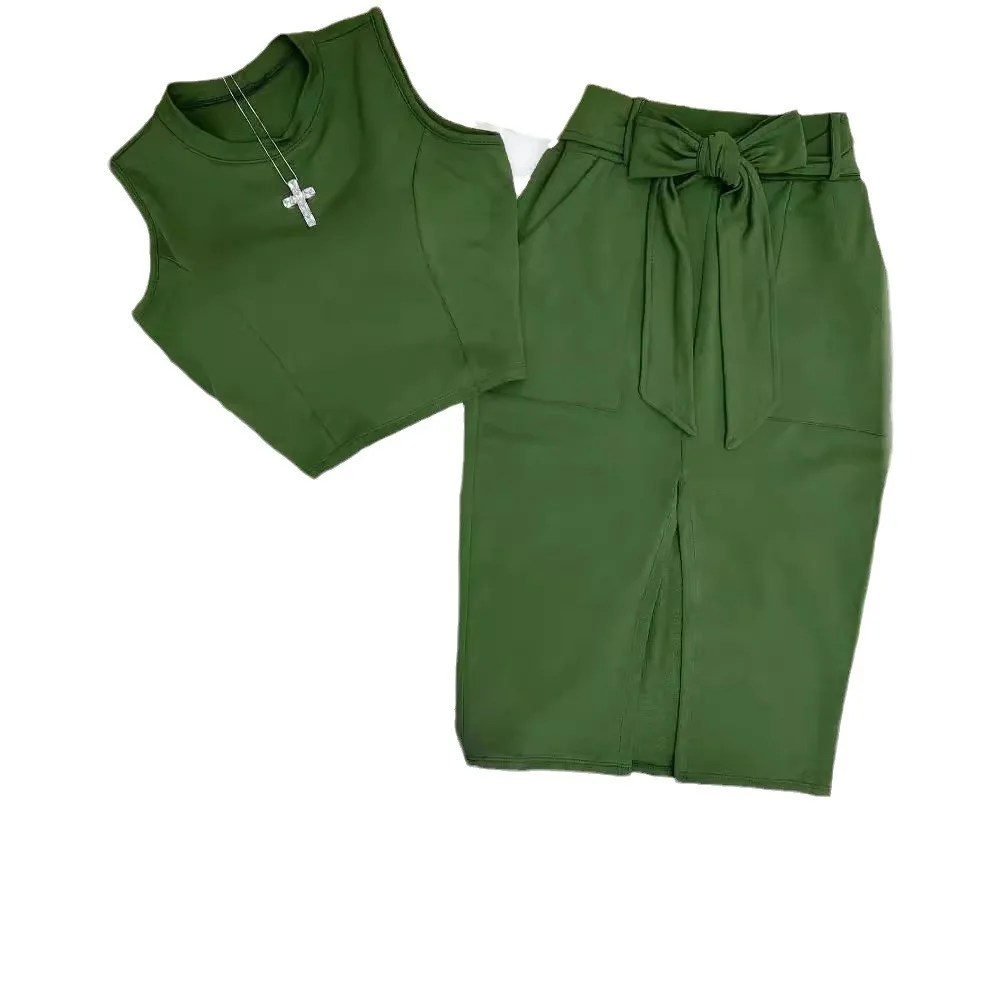 Skirt Set Women Dress Sets Two - Shift Dress Sleeveless ulasan dan harga