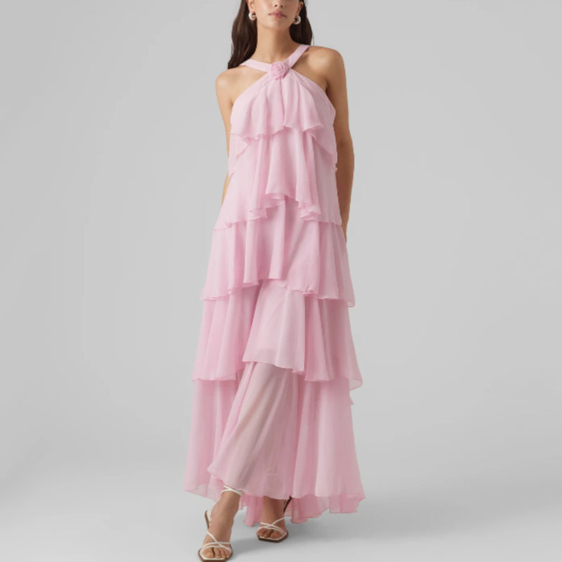 Women Ruffles Layered Dresses  - Formal Wear For Women Xl ulasan dan harga