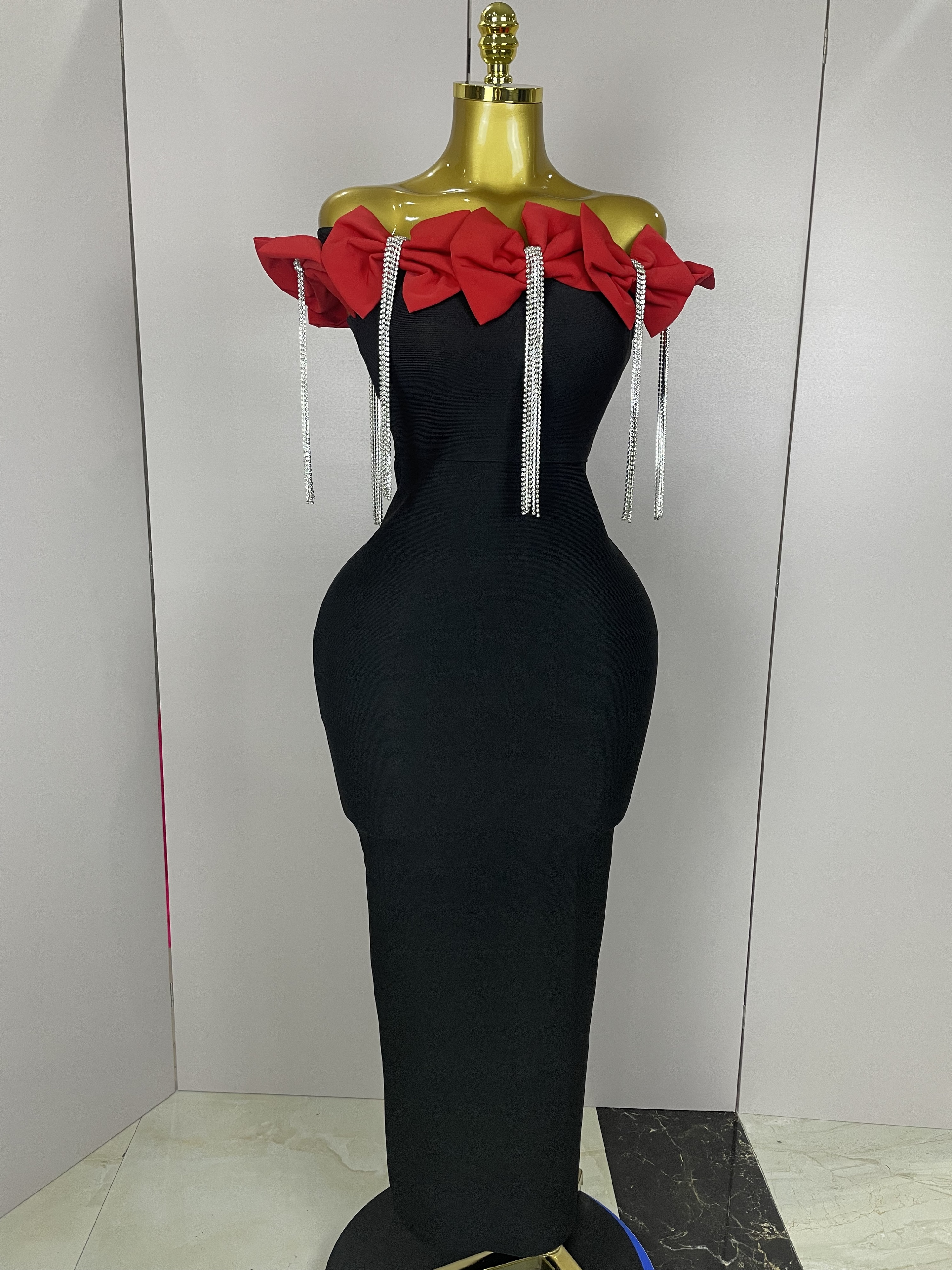2025 Women Celebrity Sexy Off  - Formal Wear For Women Xl ulasan dan harga