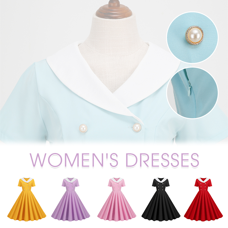 Womens Retro 50s 60s Rockabill - Elderly Women Formal Wear ulasan dan harga