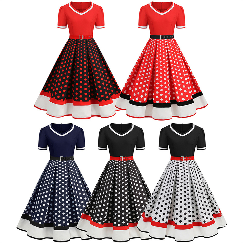 Womens Retro 50s 60s Rockabill - Elderly Women Formal Wear ulasan dan harga