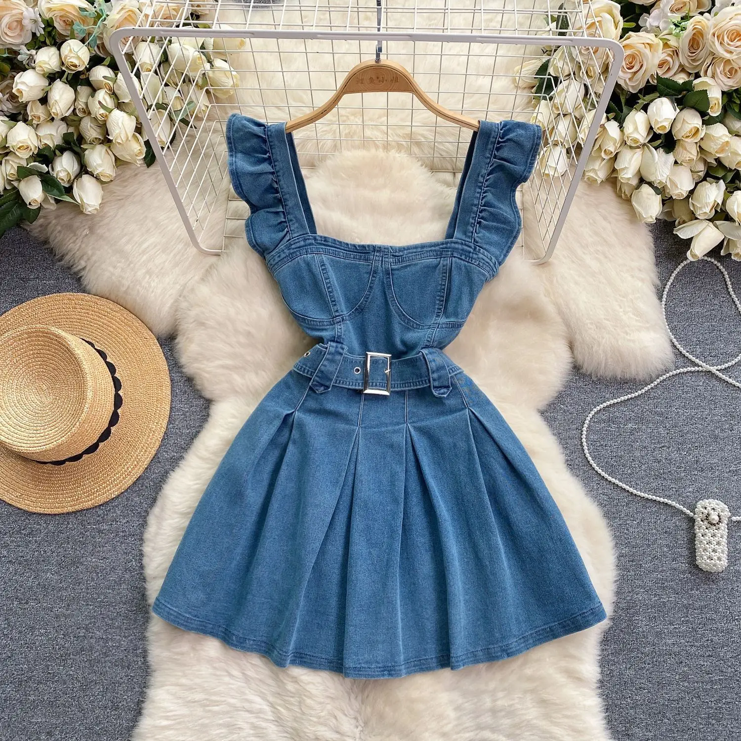 Korean Version of The College  - Shift Dress Sleeveless ulasan dan harga