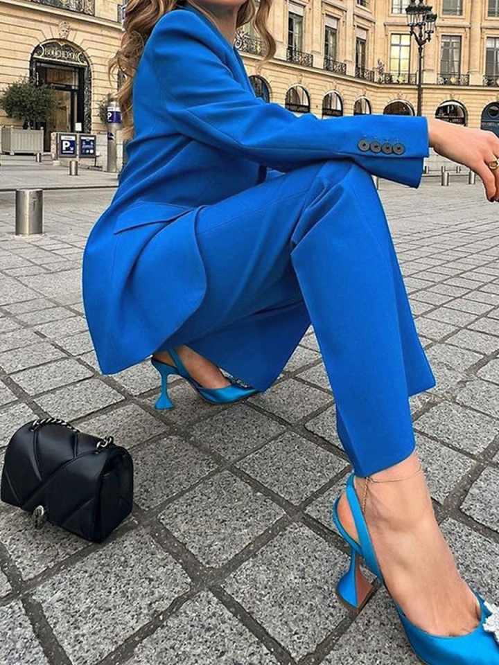 Street Style Women Blazer Sets - Women Formal Wear For Graduation ulasan dan harga