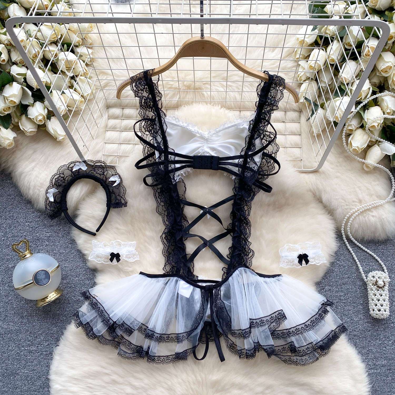 New Sexy Howllow Out Lace Jump - Shift Dress Sleeveless ulasan dan harga