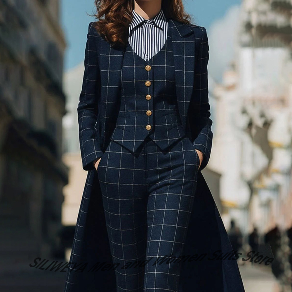 Sophisticated Navy Blue Women' - Women Formal Wear Blazers ulasan dan harga