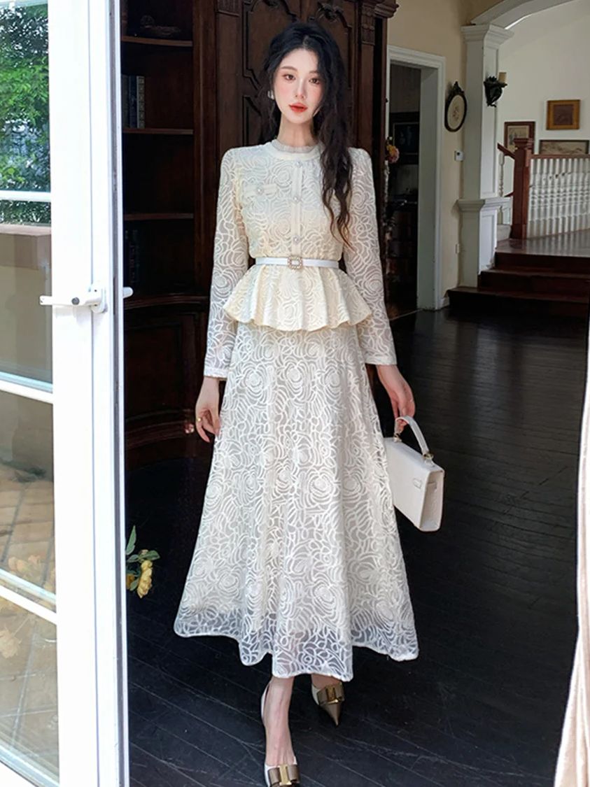 Formal Luxury Evening Lace Two - Formal Dress Female ulasan dan harga