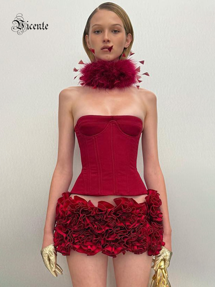VC Christmas Dress Strapless R - Shift Dress Sleeveless ulasan dan harga