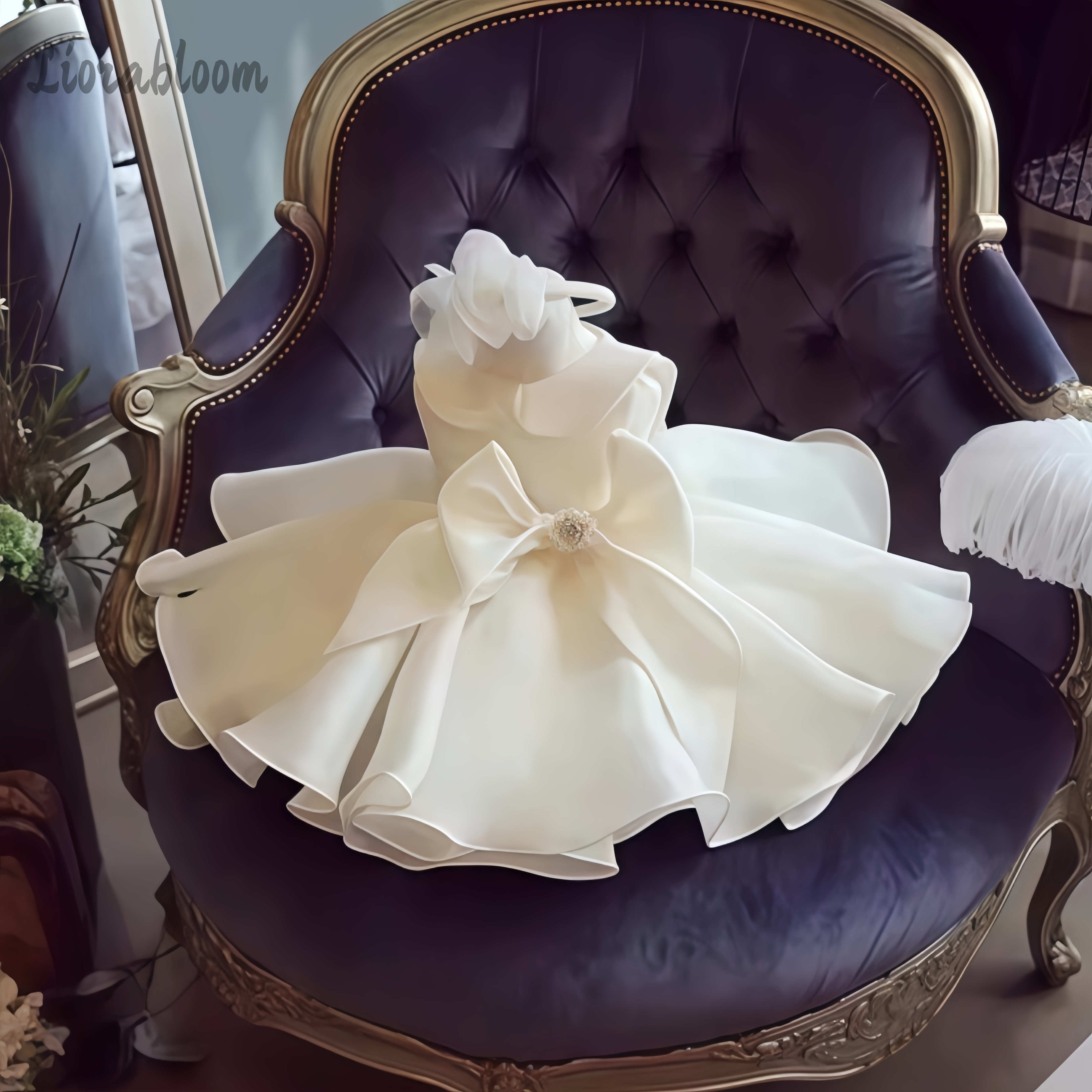 White Pearl Embellished Dress  - Woman Formal Wear ulasan dan harga