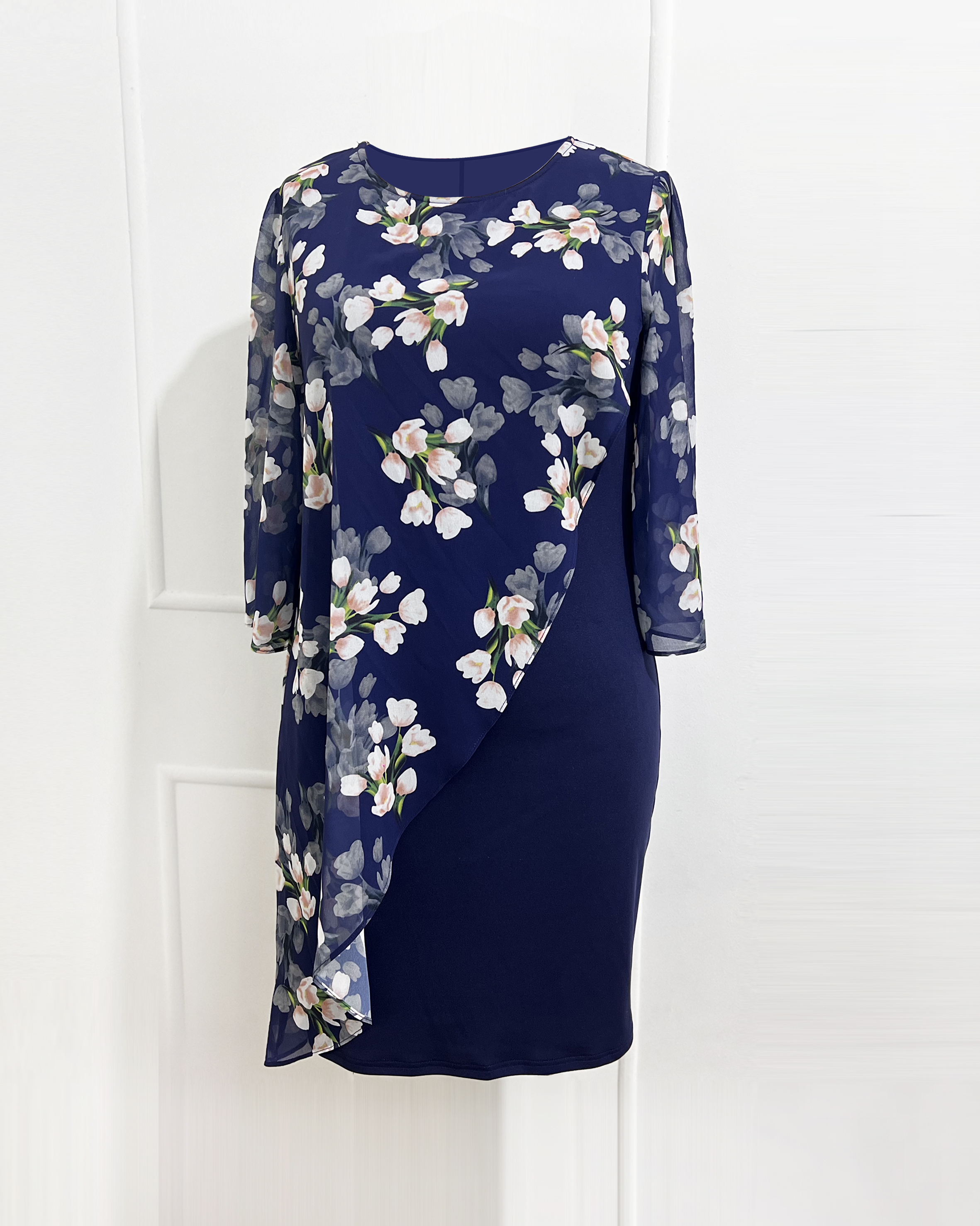 Plus size dress with printed f - Elderly Women Formal Wear ulasan dan harga