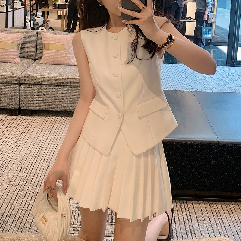 Matching Sets Solid Women Dres - Shift Dress Sleeveless ulasan dan harga