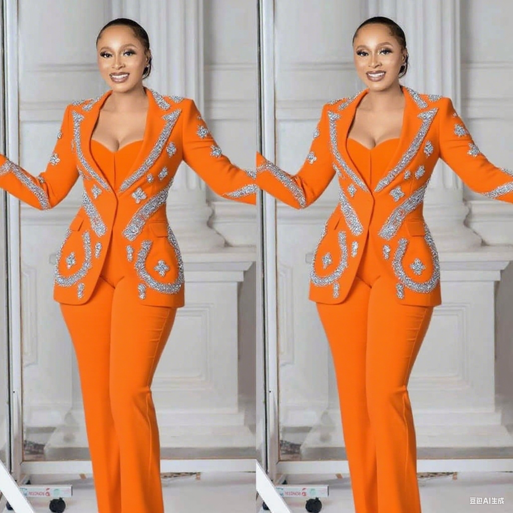 Luxury Women Pants Suits 2 Pcs - Women Formal Wear For Plus Size ulasan dan harga