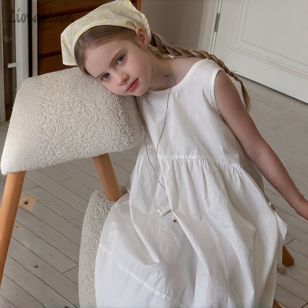 Girls' White Dress Simple Maxi - Woman Formal Wear ulasan dan harga