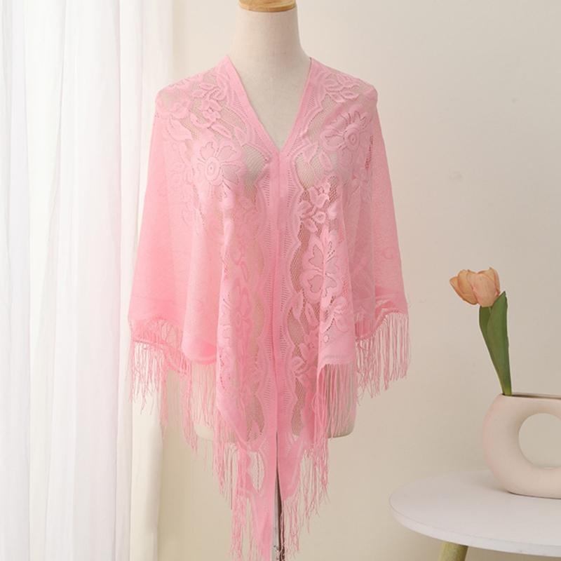 340D Lace Fringed Cover Up Hol - Woman Formal Wear ulasan dan harga