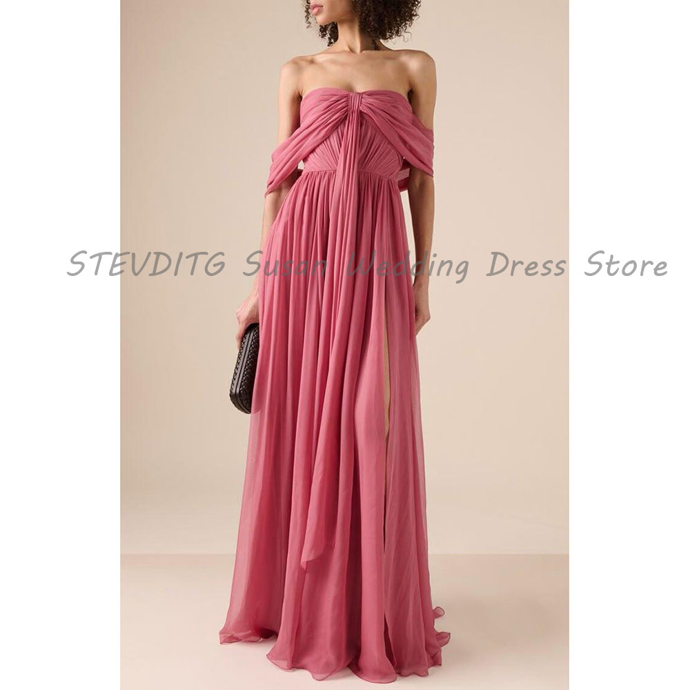 Elegant Pink Evening Dresses W - Formal Dress Female ulasan dan harga