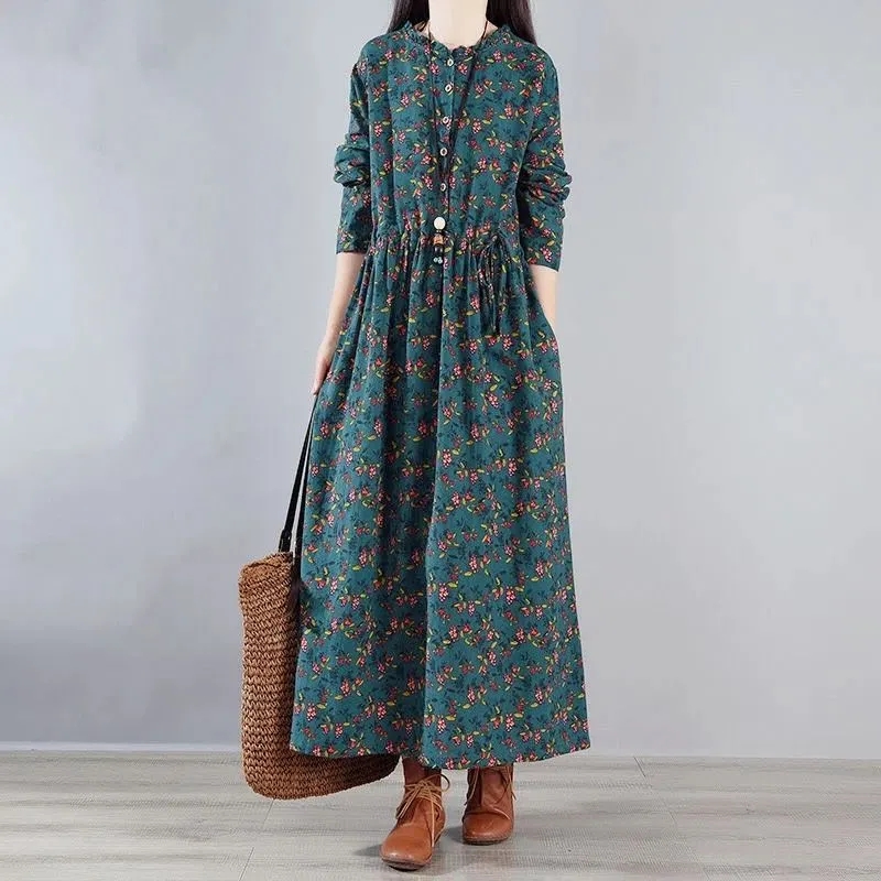 Cotton and linen Dress Women S - Elderly Women Formal Wear ulasan dan harga