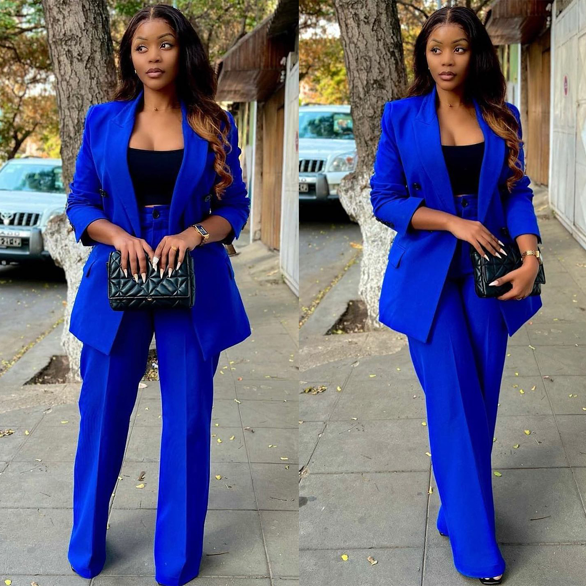 Royal Blue Women Pants Suits 2 - Women Formal Wear For Plus Size ulasan dan harga