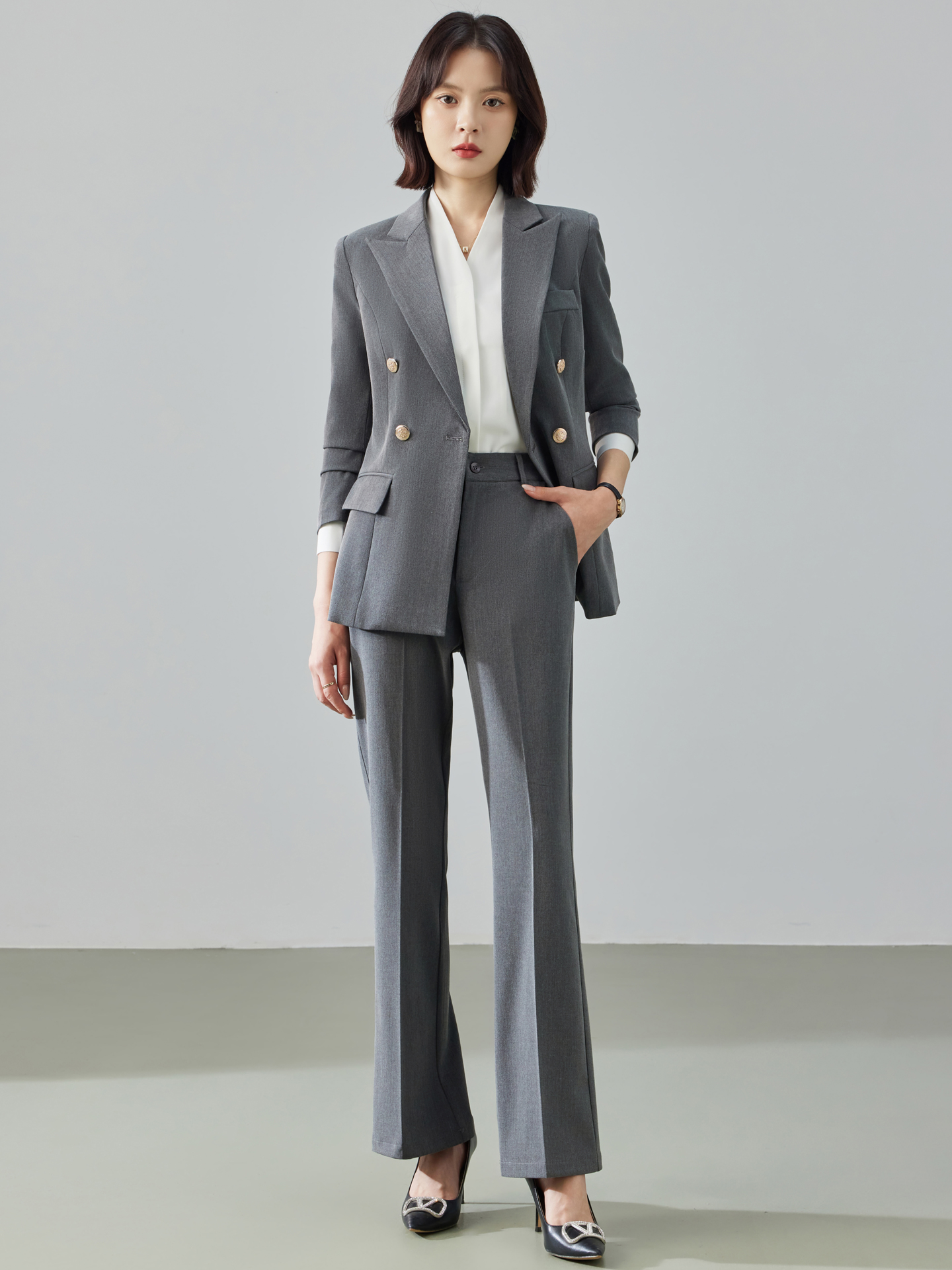 Cobalt Blue Suit Set for Women - Women Formal Wear For Graduation ulasan dan harga