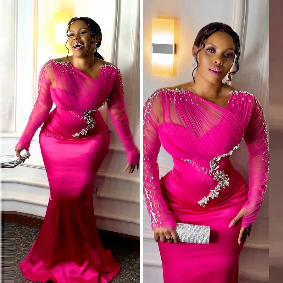 Hot Pink Mermaid Prom Party Dr - Women Formal Wear For Plus Size ulasan dan harga